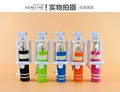Mini Portable telescopic photo selfie stick for apple adroid drive by wire intelligence 3 5mm Headset