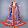 African Ethnic Cashew Floral Viscose Scarf Shawl 2016 Fashion Spain Luxury Brand Cachecol Headband Wrap Snood