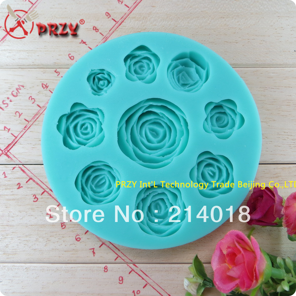 Food grade material mold Rose shape Chocolate Candy Jello silicone Mold