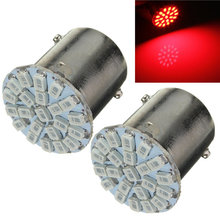 Best Price BA15S P21W 1156 22 LED 1206 SMD Car Auto Tail Side Indicator Lights Parking Lamp Bulb Red White Yellow DC12V