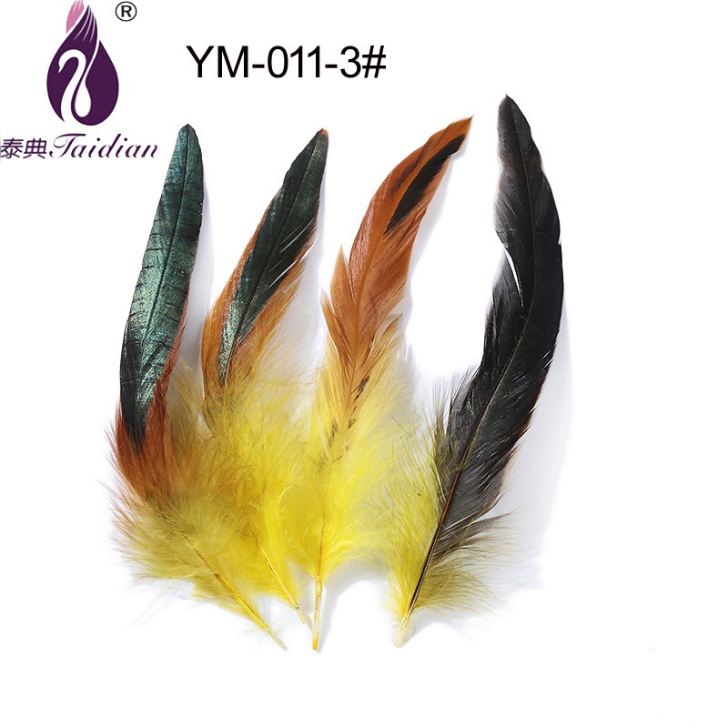 Rooster Feather dyed plumage ym-011-3#