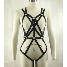 2016 new fashion pastel goth garter belt gothic body harness font b bra b font Rave