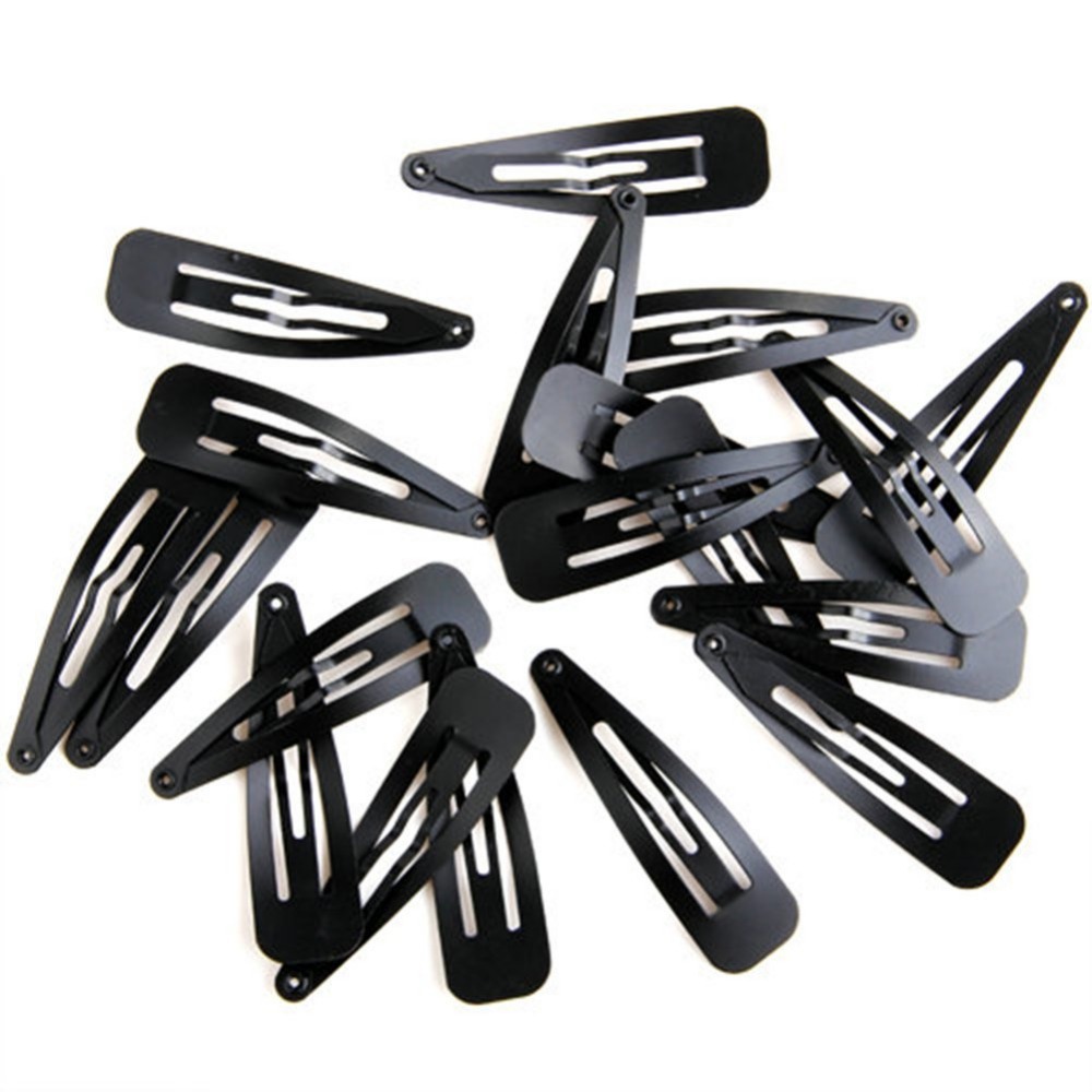 2015 Hot Sale 20pcs Baby Hair Snap Clips accessories for women Black hairgrips Barrettes Head hairpins