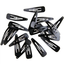 2015 Hot Sale 20pcs Baby Hair Snap Clips accessories for women Black hairgrips Barrettes Head hairpins