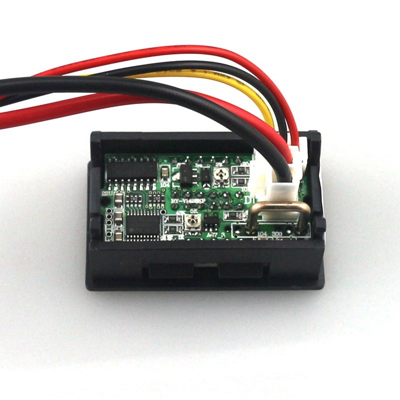 Digital 4 Bit DC 200V 0-10A Voltmeter Ammeter Panel Red Blue LED Dual  Display