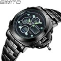 GIMTO Luxury Brand Men Sports Watches Digital LED Sport Wristwatches 50m Water Resistant Relogio Masculino For