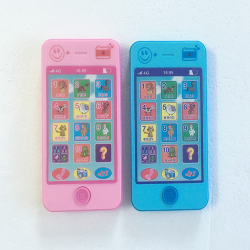 Free shipping children s educational simulationp music mobile phone 4G the latest version of russian language