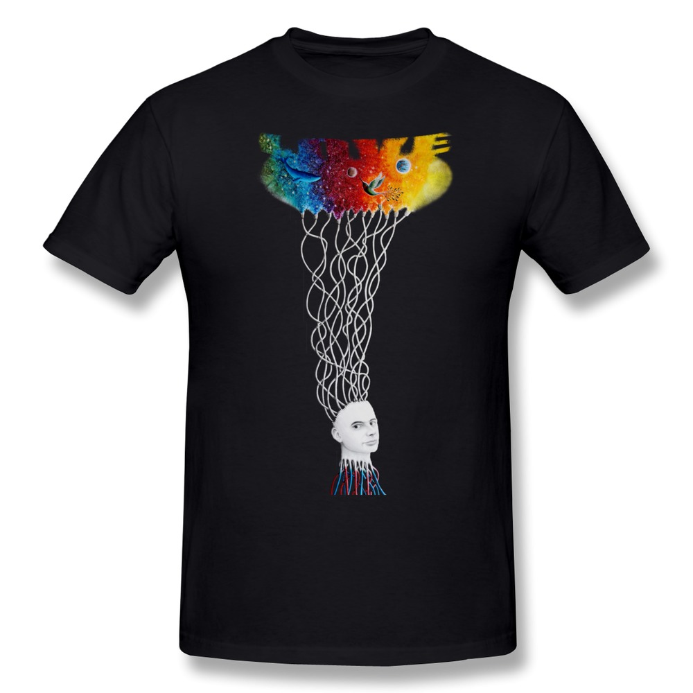 2015 Print Metaphysics Men t shirt Exercise boyfriend Short Sleeve 100 Cotton 3D tshirt Free Shipping
