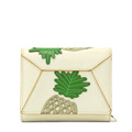 Fashion Casual Fruit Embroidery Wallet Contrast Color Geometric Patchwork Short Purse Women Designer Pineapple Wallet