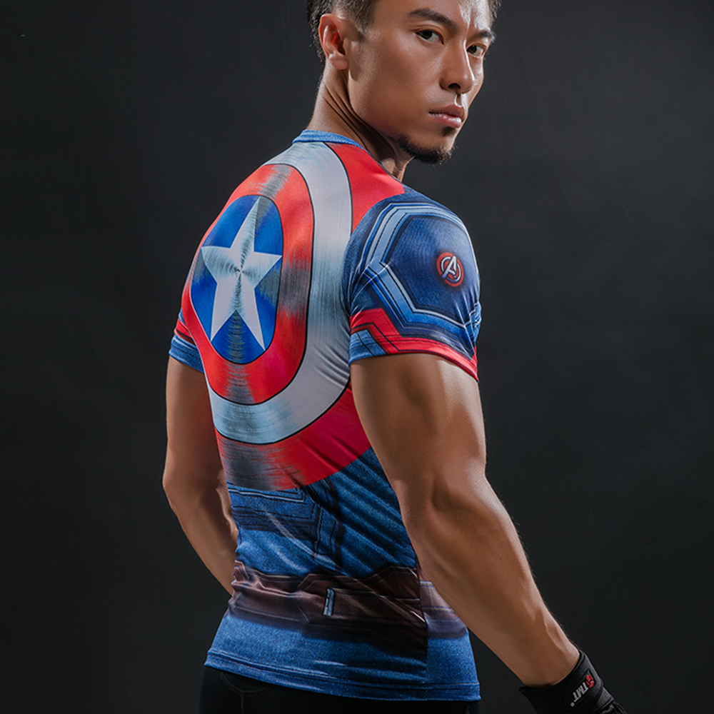 captain america bike shirt