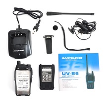 New BaoFeng UV B6 Portable Radio Walkie Talkie UHF VHF Dual Band 5W 99CH Two Way