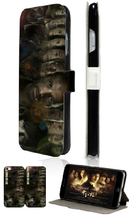 Hot selling The walking dead hybrid retail 5designs mobile phone bag card wallet leather cases for IPHONE4 4S free shipping