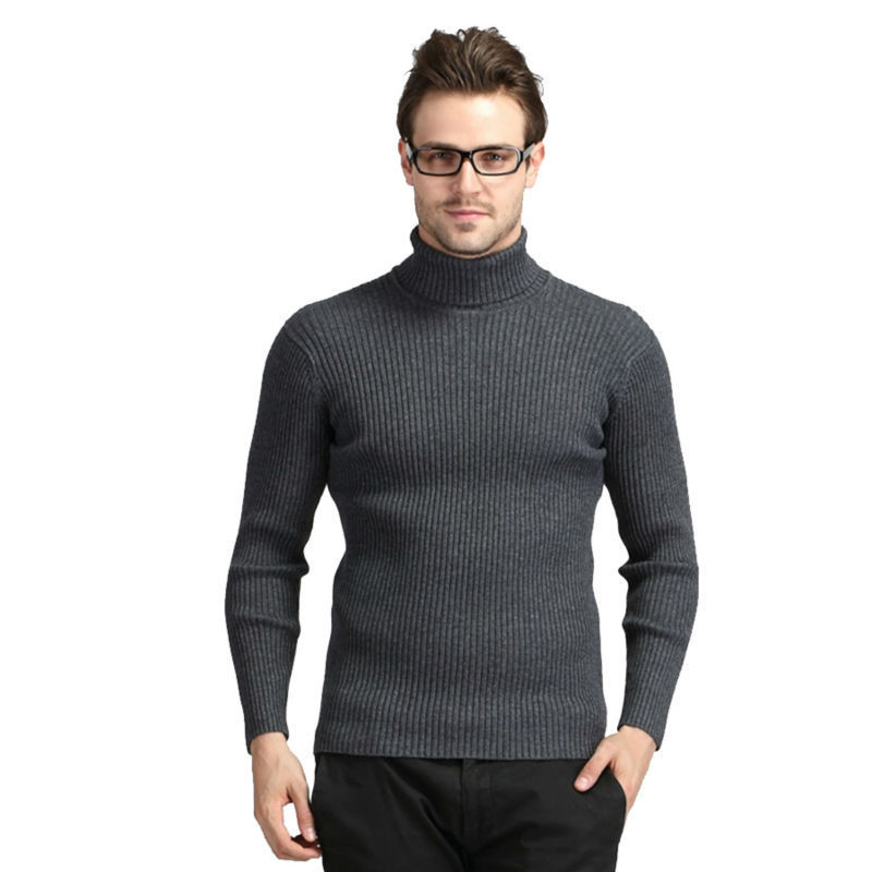 Men&aposs Combed Cotton Euro Design Ski Casual Turtleneck at