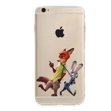 Cute Zootopia Case for Apple iphone 6 6s or 6 plus 6s plus Soft TPU Fundas