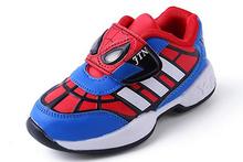 Children Spiderman sneakers boys girls PU running shoes kids high quality sport shoes size 26-36