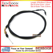 Scooter Throttle Cable Gas Cable 110″/280cm GY6 50cc 150cc Engine Parts Chinese Scooter Parts ATV Parts JCL Sunl Baotian Znen UM