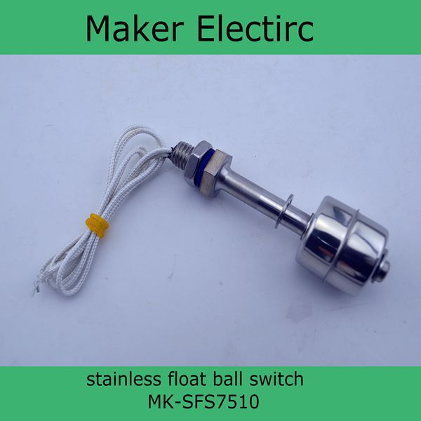 220V stainless steel anti corrosion float ball level switch MK SFS7510 Aquarium Water Level Sensor Stainless