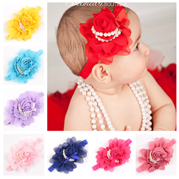 487 New baby headband store 240 .com : Buy Lovely Baby girl headband Rose Pearl newborn headband Baby   