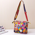 Caerlif 2016 Genuine leather Messenger bags for women Multicolor Sheepskin Shoulder bag female bag lady fashion