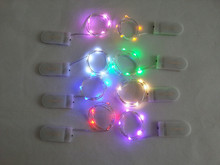 Mini Button Cell Led Battery Operates 50CM 5 LED Copper Wire Fairy String Lights Holiday Christmas Wedding Party Garden