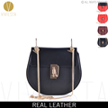 GENUINE LEATHER CHAIN MINI ENVELOPE CROSSBODY BAG - Women's 2015 New B