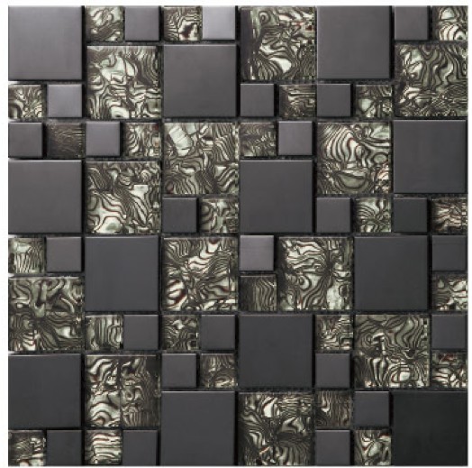 Carrelage mosaïque noir Salle de bain mosaique noir