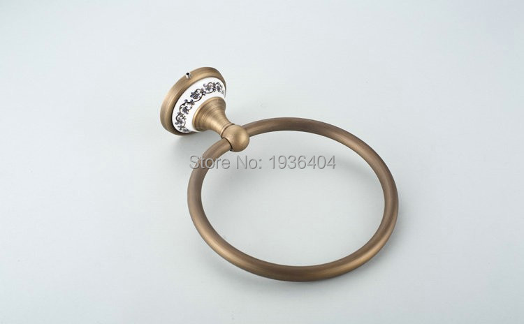 Description Picture 5 of itemWall Mounted Bathroom Accessories Towel Ring Antique Copper Towel Mounted Rack R502