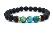 New Products Wholesale Lava Stone Beads Natural Stone Bracelet, Men Jewelry, Stretch Yoga Bracelet
