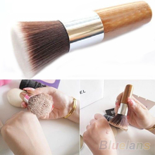 Flat Top Buffer Foundation Powder Brush Cosmetic Makeup Basic Tool Wooden Handle  1HOT
