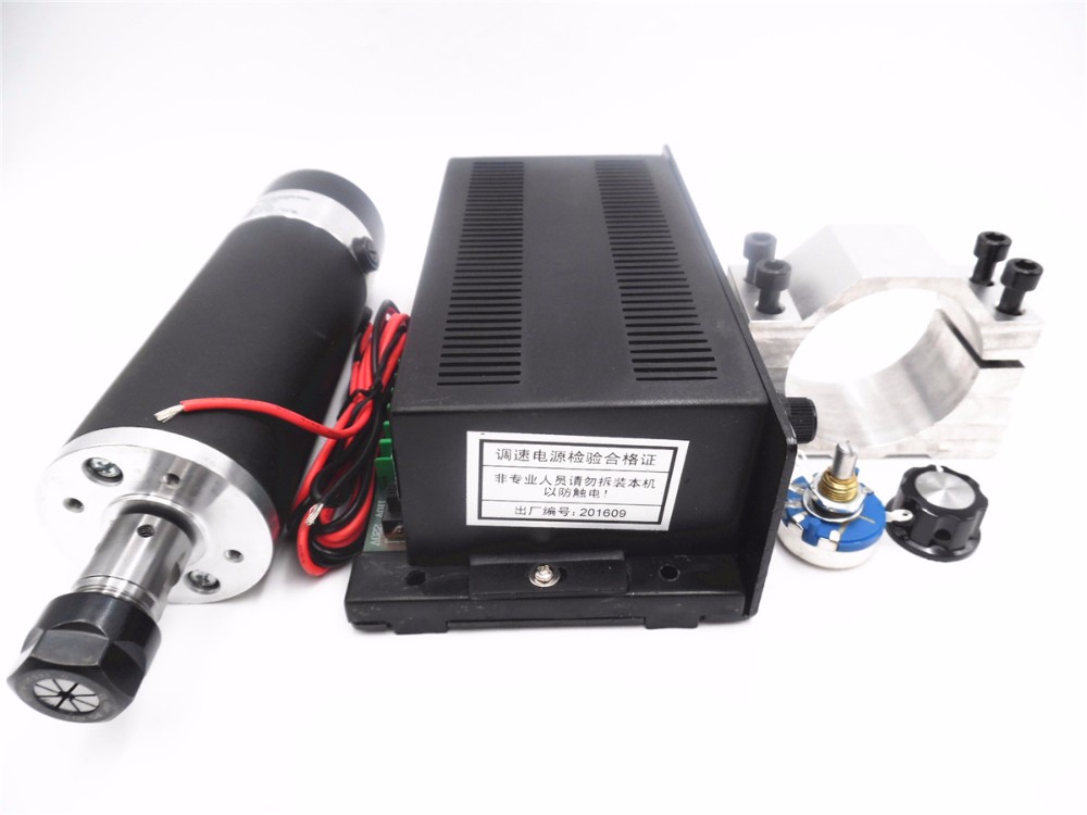 600W 100V DC 0.6NM Air-Cooled Spindle Motor ER11 Mach3 Power Governor CNC PCB