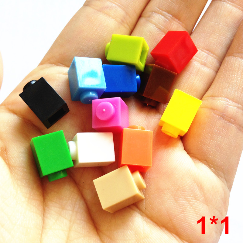 100g/lot! Retail Bulk Small Building Block Accessory 1*2 Dots Particles Compatible with Lego Bricks DIY Educational Toys