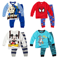 cartoon Thomas boys clothing sets kids clothes pajamas baby knitted printed pyjama sets toddler clothes suits