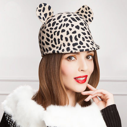 thời trang dễ thương động vật tai len thùng/cảm thấy mũ(China ( - Fashion-Cute-Animal-Ears-Woolen-Bucket-Felt-Hat