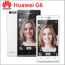 ZK3 Original Huawei Ascend G6 4.5 inch 3G WCDMA Android 4.3 Smartphone Qualcomm MSM8212 1.2GHz Quad Core 1GB+4GB Mobile Phone