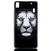 Ultra Thin Lightweight Black Style Cartoon Soft silicone IMD TPU Gel Cover Smartphone Protective Case  For Lenovo K3 Note A7000