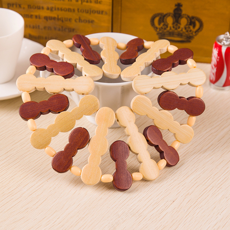 10 Pcs Dining table With wood Placemat Heat Resistant Mat font b Kitchen b font font