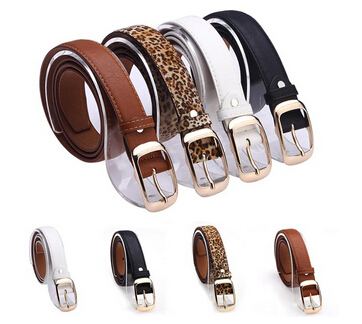 New Arrival Leather Belt Woman Belts For Women Cinto Feminino Black White Brown Leopard Belt Strap
