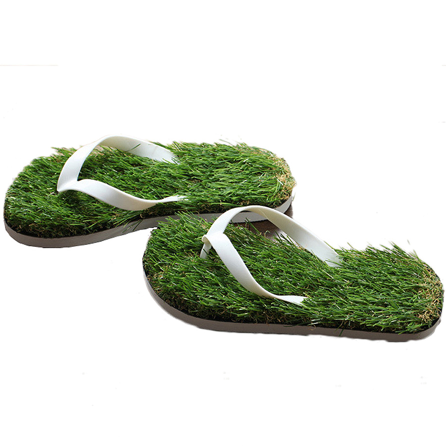 2016 New font b Men b font Imitation Grass Flip Flops For font b Men b