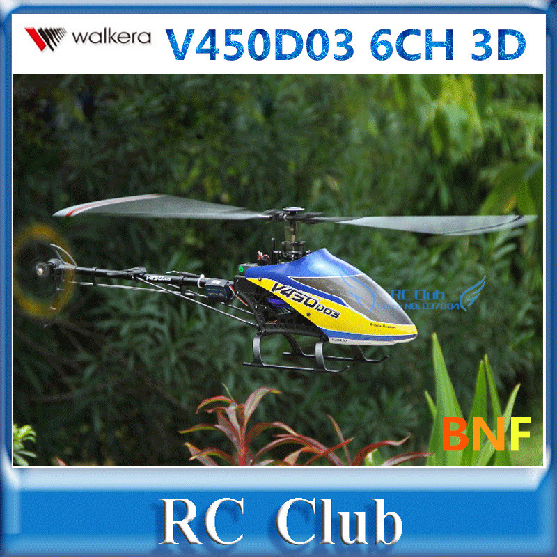 Walkera V450D03  6CH 3D 6-axis-Gyro Flybarless RC Helicopter BNF without Transmitter