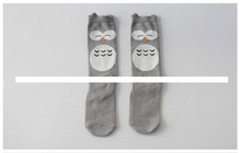 4 Styles Baby Leg Warmers Cartoon Totoro Owl Baby Tights Leggings Cotton Knee Socks For Kids
