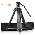 Professional High Quality Aluminum Alloy EI717 1 8m 6ft Video Camera Tripod Fluid Pan Head Portable