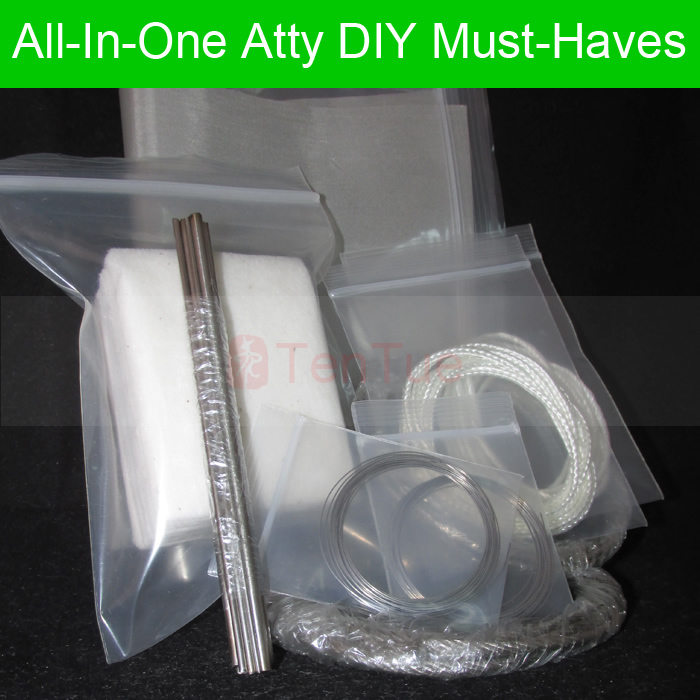 Гаджет  All-in-One Attys DIY 316L Stainless Wire Rope 500 400 SS Mesh Stick Organic Cotton Pads Ekowool Silica Wick A1 Wire Free Ship None Строительство и Недвижимость