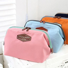 Hd de moda coreana multifunción portátil de tela de algodón lindo bolso cosmético lave la bolsa de viaje paquete de admisión venta al por mayor 60 g