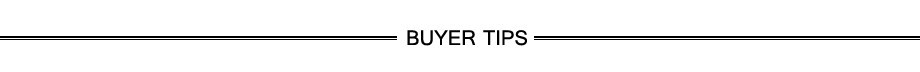 buyer tips