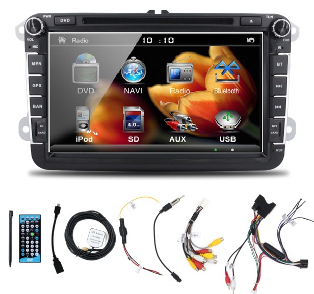 Two Din 8 Inch Car DVD Player Radio GPS Navigation audio camera Bluetooth for VW GOLF 6 polo New Bora JETTA B6 PASSAT SKODA Map Two Din 8 Inch Car DVD Player Radio GPS Navigation audio camera Bluetooth for VW GOLF 6 polo New Bora JETTA B6 PASSAT SKODA Map