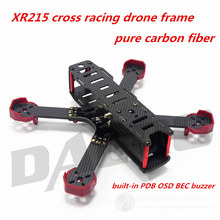 DALRC XR215 FPV cross racing drone carbon fiber frame PDB center board Built-in OSD BEC buzzer