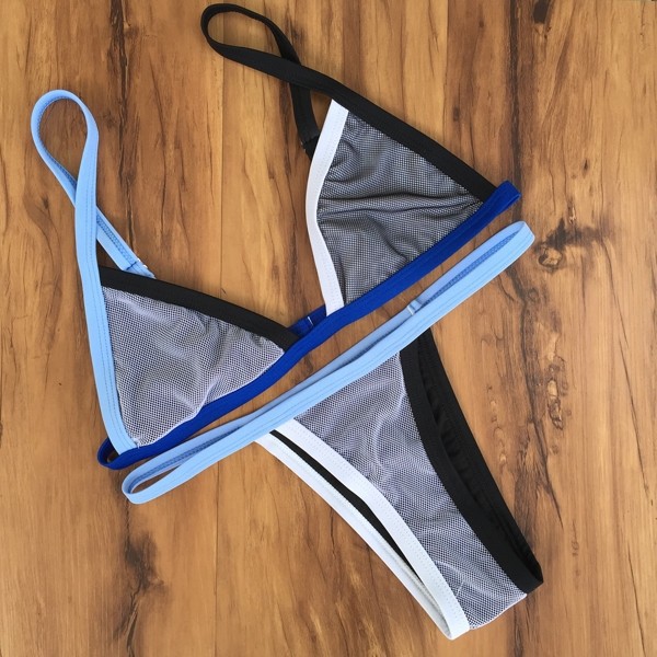 2016 Mesh Patchwork Scrunch Butt Swimwear Sexy Micro Bikini Brazilian Women Swimsuit Thong swimwear lingerie G-string Set 2016 Mesh Patchwork Scrunch Butt Swimwear Sexy Micro Bikini Brazilian Women Swimsuit Thong swimwear lingerie G-string Set
