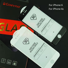 Goevno Full Cover 3D Curved Anti-Burst 100% Tempered Glass Screen Protector Mobile Phone Protective Film For iPhone 6 iPhone 6s