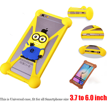 Anti-Shock Silicon Mobile Phone Bag Case Cover For iPhone 6 6S Plus Universal Cartoon Protector For DEXP Ixion E145 Evo SE