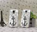 nautical Anchor IL Style Hard White Skin Cover for Galaxy s5 s4 s3 i9600 9500 9300